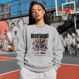 Celestialbot Ancient Armor Robot Sweatshirt – Contemporary Gothic Graphic Design Sweatshirt - Color: sport grey