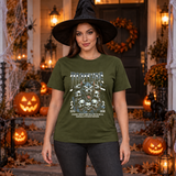 Cerberus Torture T-Shirt – Skull & Reaper Gothic Graphic Graphic Tee - Color: military green