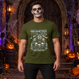 Cerberus Torture T-Shirt – Skull & Reaper Gothic Graphic Graphic Tee - Color: military green