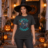 Chaos Combat T-Shirt – Dark Editorial Graphic Design Graphic Tee - Color: charcoal