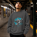 Cherubic Clarion Sweatshirt – Vintage Y2K / Acid Graphic Streetwear Sweatshirt - Color: dark heather