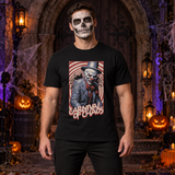 Clown Graphic T-Shirt – Dark Editorial Graphic Design Graphic Tee - Color: black