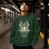 Conqueror Compassion Angel T-Shirt – Dark Art / Renaissance Aesthetic Graphic Tee - Color: forest green