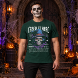 Creep it Real Halloween T-Shirt – Halloween Streetwear Graphic Graphic Tee - Color: forest green