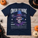 Creep it Real Halloween T-Shirt – Halloween Streetwear Graphic Graphic Tee - Color: navy