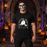 Creeping Dread T-Shirt – Classic Halloween Graphic Design Graphic Tee - Color: black