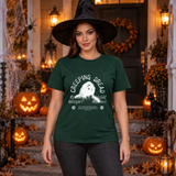 Creeping Dread T-Shirt – Classic Halloween Graphic Design Graphic Tee - Color: forest green