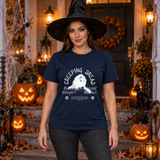 Creeping Dread T-Shirt – Classic Halloween Graphic Design Graphic Tee - Color: navy