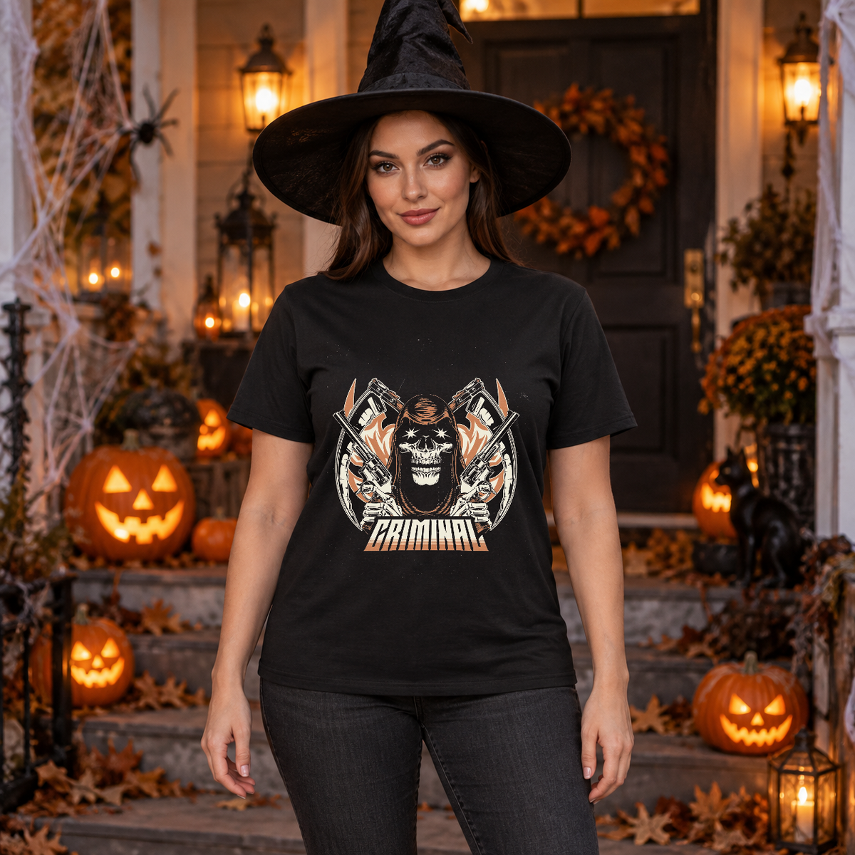 Criminal T-Shirt – Dark Editorial Graphic Design Graphic Tee - Color: black