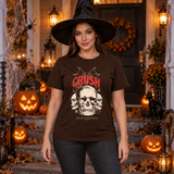 Crush T-Shirt – Dark Editorial Graphic Design Graphic Tee - Color: chocolate