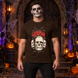 Crush T-Shirt – Dark Editorial Graphic Design Graphic Tee - Color: chocolate