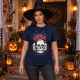 Crush T-Shirt – Dark Editorial Graphic Design Graphic Tee - Color: navy