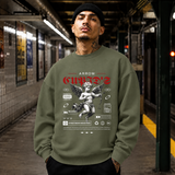 Cupid's Arrow T-Shirt – Religious Imagery Collage Graphic Tee - Color: military green