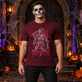 Cursed Kunoichi T-Shirt – Skull & Reaper Gothic Graphic Graphic Tee - Color: maroon