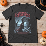 Dark Graphic T-Shirt – Skull & Reaper Gothic Graphic Graphic Tee - Color: charcoal