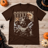 Darkness T-Shirt – Skull & Reaper Gothic Graphic Graphic Tee - Color: chocolate