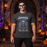 Darkness T-Shirt – Skull & Reaper Gothic Graphic Graphic Tee - Color: dark heather