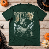 Darkness T-Shirt – Skull & Reaper Gothic Graphic Graphic Tee - Color: forest green