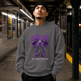 Darkside Demon Angel T-Shirt – Gothic Streetwear Poster Graphic Tee - Color: charcoal