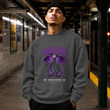 Darkside Demon Angel T-Shirt – Gothic Streetwear Poster Graphic Tee - Color: dark heather