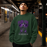 Darkside Demon Angel T-Shirt – Gothic Streetwear Poster Graphic Tee - Color: forest green
