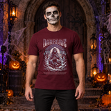 Darkside T-Shirt – Skull & Reaper Gothic Graphic Graphic Tee - Color: maroon
