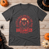 Death is Back T-Shirt – Skull & Reaper Gothic Graphic Graphic Tee - Color: dark heather