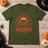 Death is Back T-Shirt – Skull & Reaper Gothic Graphic Graphic Tee - Color: military green