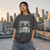 Desire Statue T-Shirt – Dark Editorial Graphic Design Tee - Color: Charcoal