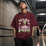 Desire Statue T-Shirt – Dark Editorial Graphic Design Tee - Color: Maroon