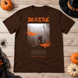 Desire T-Shirt – Classic Halloween Graphic Design Graphic Tee - Color: chocolate