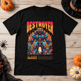 Destroyer T-Shirt – Skull & Reaper Gothic Graphic Graphic Tee - Color: black
