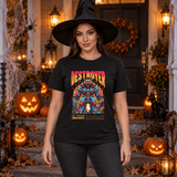 Destroyer T-Shirt – Skull & Reaper Gothic Graphic Graphic Tee - Color: black