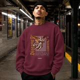 Discover Illusion Beyond Angel Sweatshirt – Dark Art / Renaissance Aesthetic Graphic Sweatshirt - Color: maroon