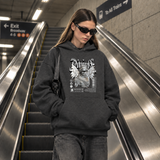 Divine Angel Statue Hoodie – Dark Art / Renaissance Aesthetic Graphic Hoodie - Color: dark heather