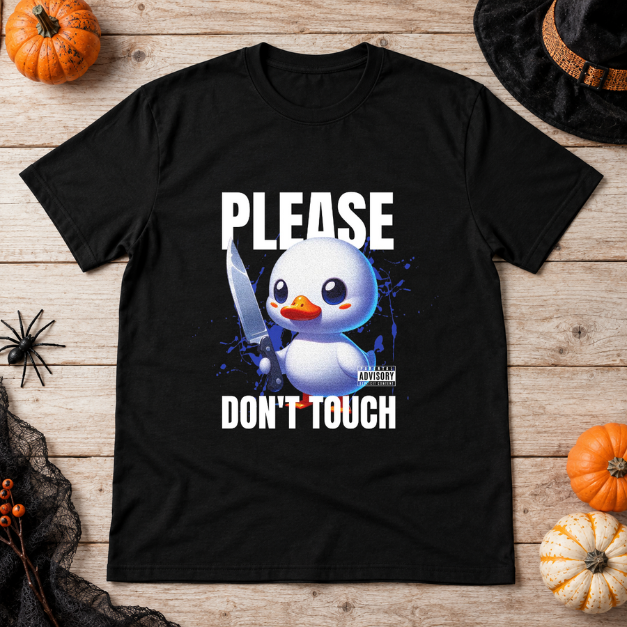 Don't Touch T-Shirt – Dark Editorial Graphic Design Graphic Tee - Color: black