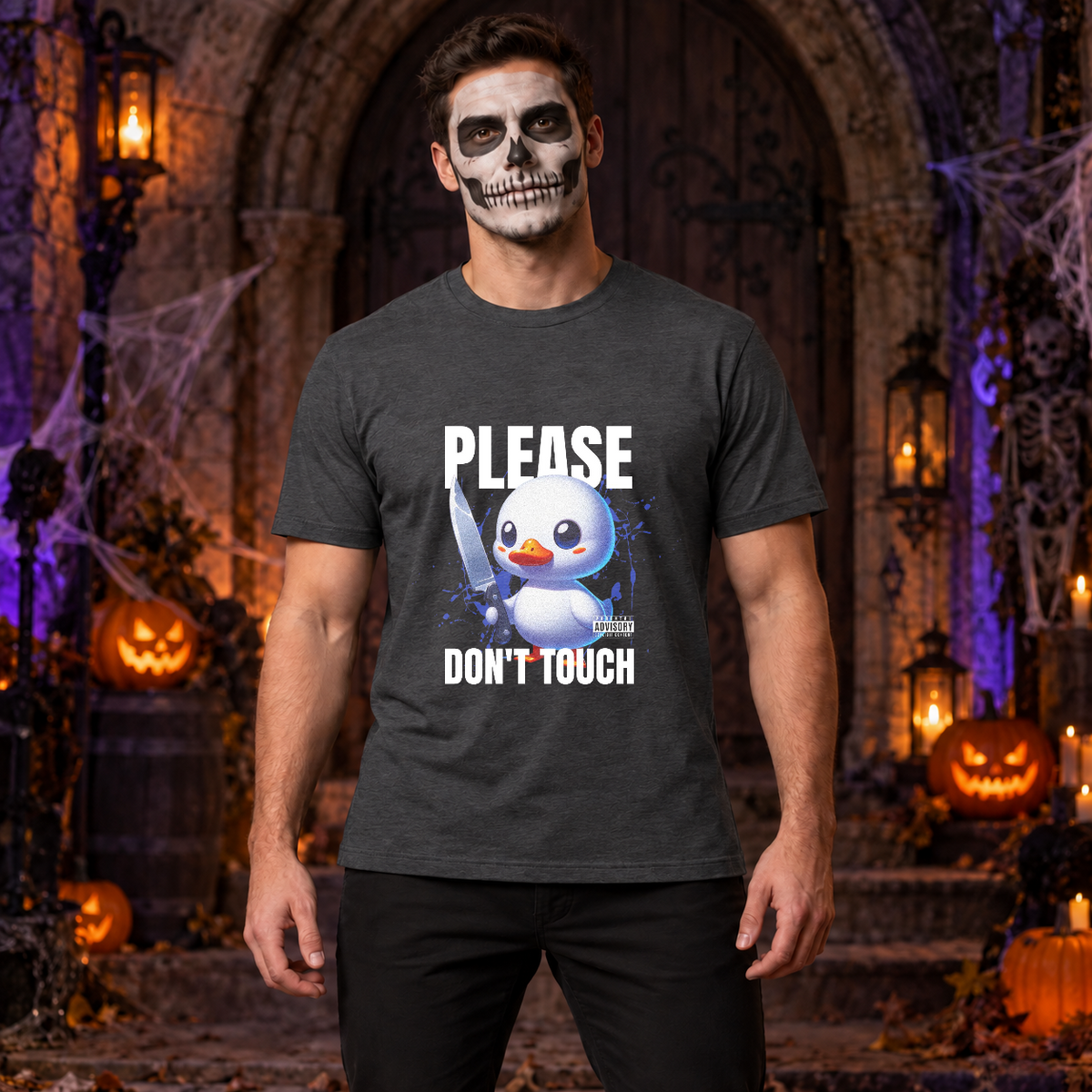 Don't Touch T-Shirt – Dark Editorial Graphic Design Graphic Tee - Color: dark heather
