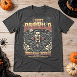 Dracula T-Shirt – Dark Editorial Graphic Design Graphic Tee - Color: dark heather