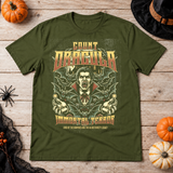 Dracula T-Shirt – Dark Editorial Graphic Design Graphic Tee - Color: military green