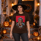 Dreadful T-Shirt – Dark Editorial Graphic Design Graphic Tee - Color: chocolate