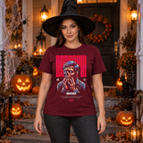 Dreadful T-Shirt – Dark Editorial Graphic Design Graphic Tee - Color: maroon