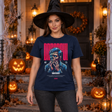 Dreadful T-Shirt – Dark Editorial Graphic Design Graphic Tee - Color: navy