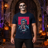 Dreadful T-Shirt – Dark Editorial Graphic Design Graphic Tee - Color: navy
