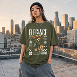 Elegance Marble Statue T-Shirt – Dark Art / Renaissance Aesthetic Graphic Tee - Color: Millitary Green