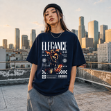 Elegance Marble Statue T-Shirt – Dark Art / Renaissance Aesthetic Graphic Tee - Color: Navy