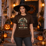 Enchanted Panther T-Shirt – Dark Editorial Graphic Design Graphic Tee - Color: chocolate