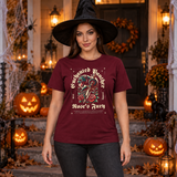 Enchanted Panther T-Shirt – Dark Editorial Graphic Design Graphic Tee - Color: maroon