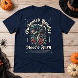 Enchanted Panther T-Shirt – Dark Editorial Graphic Design Graphic Tee - Color: navy