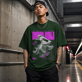 Envenom Worldwide Angel T-Shirt – Vintage Y2K / Acid Graphic Streetwear Tee - Color: Forest Green