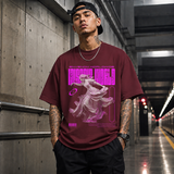 Envenom Worldwide Angel T-Shirt – Vintage Y2K / Acid Graphic Streetwear Tee - Color: Maroon